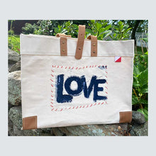 Load image into Gallery viewer, LOVE Boxy Canvas TOTE bag