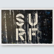 Load image into Gallery viewer, Surf Drip Blue Abstract Painting