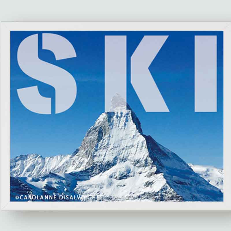 Ski Zermatt Fine Art Print - more sizes